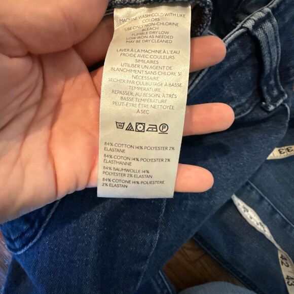 Anthropologie Pilcro 70’s the high rise slim crop seam front jeans 28 - Picture 10 of 15